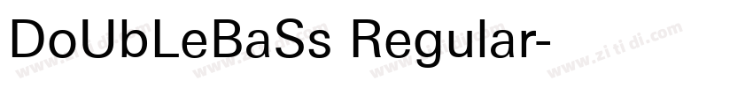 DoUbLeBaSs Regular字体转换